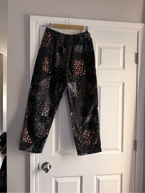 Urban Outfitters Black Patchwork Floral straight leg.